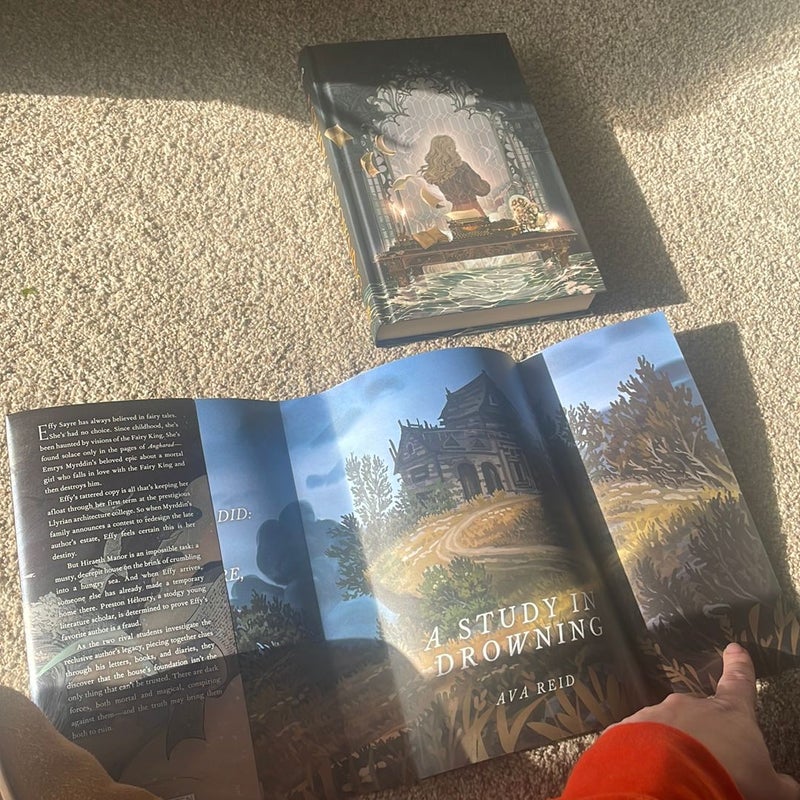 A Study in Drowning - Owlcrate- Signed by Author - READ DESCRIPTION 