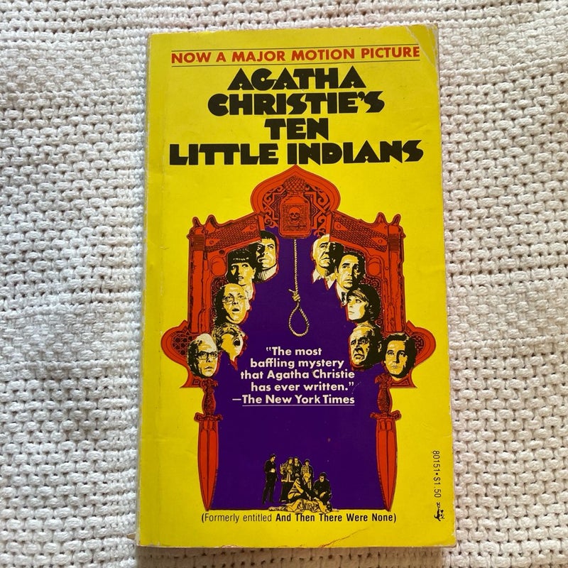 Vintage “Agatha Christie’s Ten Little Indians”