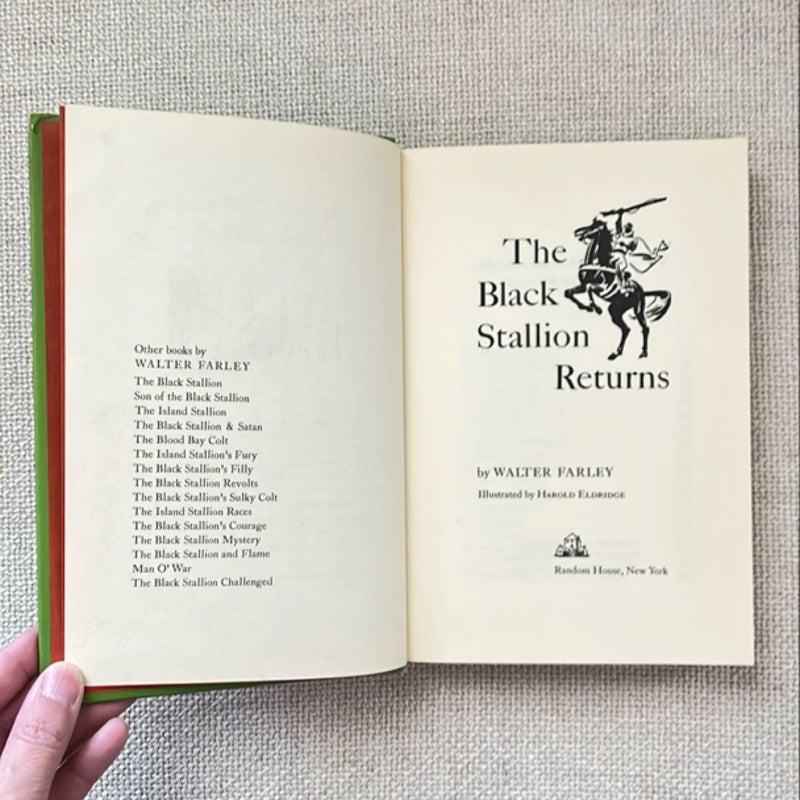 The Black Stallion Returns (Signed, Original Edition, Later Reprint)