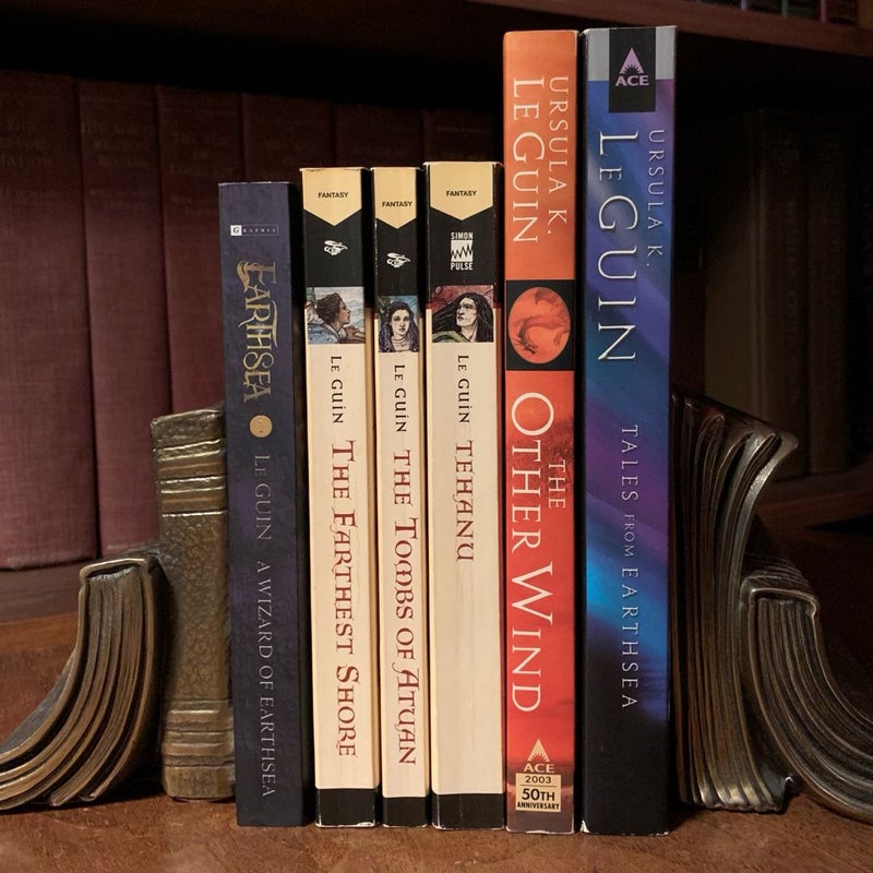 Complete Earthsea Series 1-6: A Wizard of Earthsea, The Farthest Shore, The Tombs of Atuan, Tehanu, The Other Wind, Tales from Earthsea