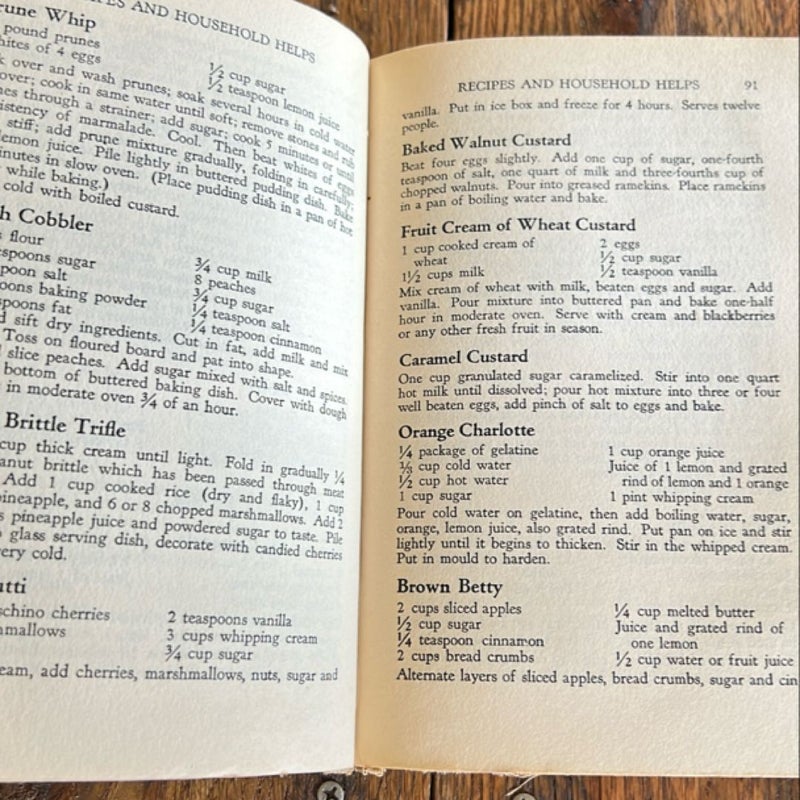 Detroit Times Cookbook 1932
