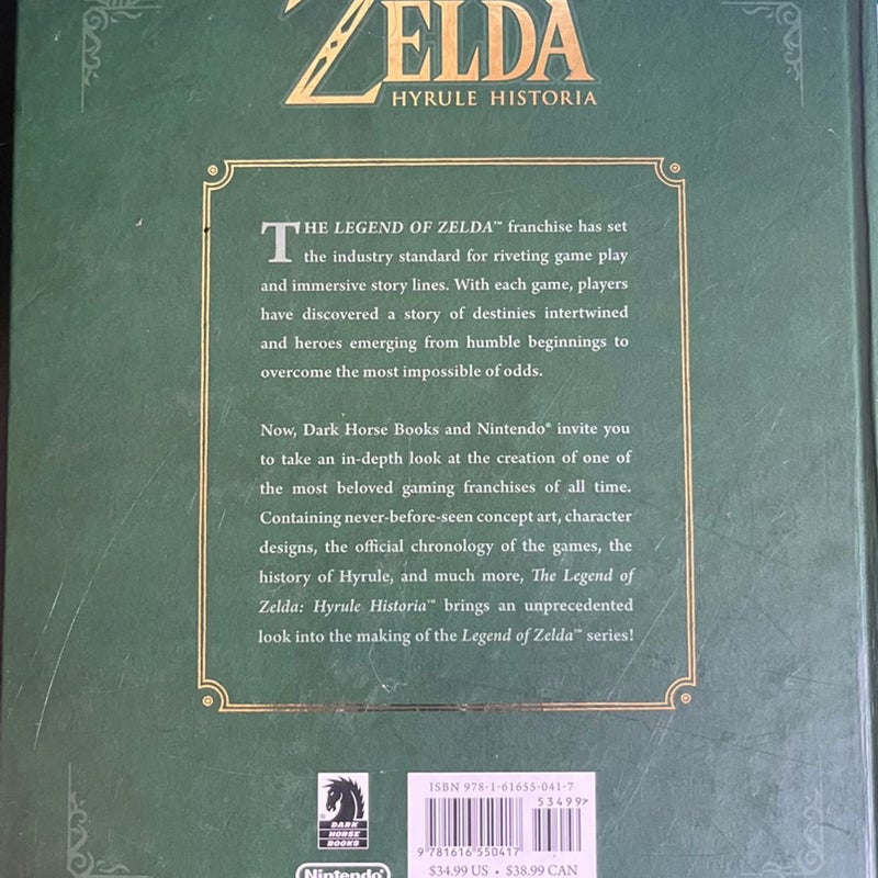 Zelda, the Legend of: Hyrule Historia / NEW Art Book from Dark Horse