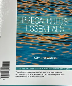 Precalculus Essentials, Books a la Carte Edition
