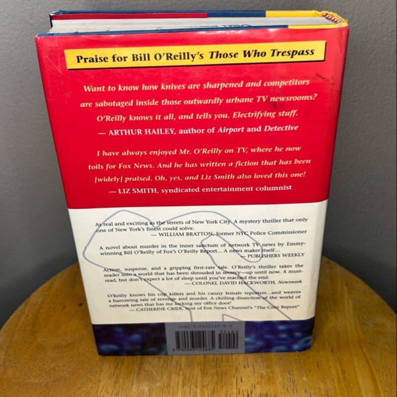 ex-library first edition of Those Who Trespass by Bill O’Reilly