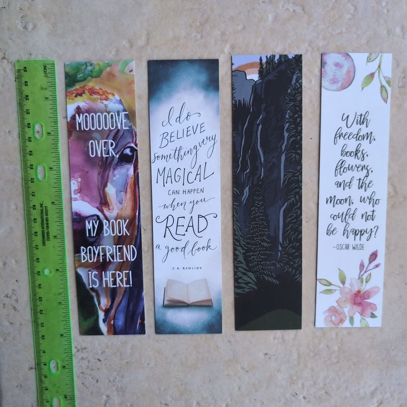 The Bookworm Box bookmarks 