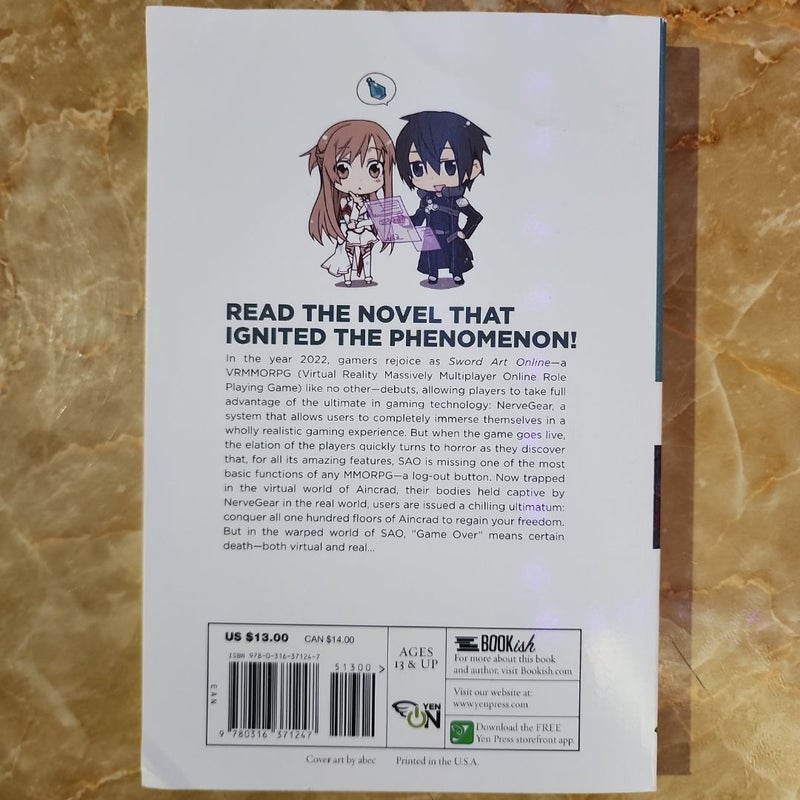 Sword Art Online 1: Aincrad (light Novel) Vol 1, 2, 3, 4, & 5