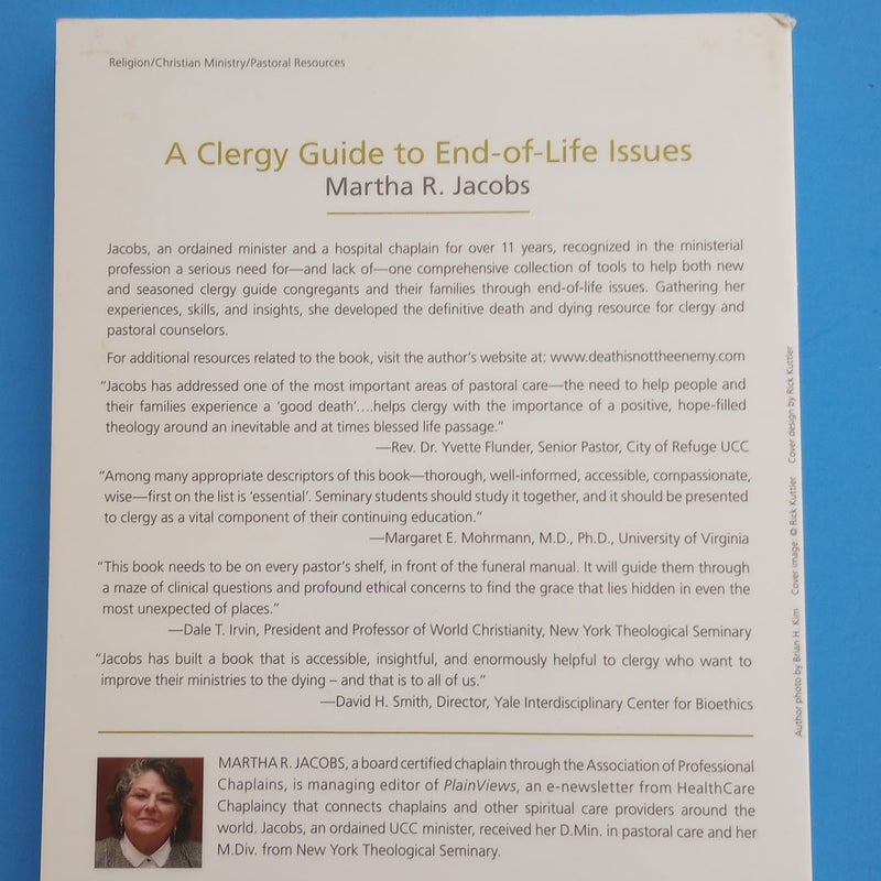 A Clergy Guide to End-Of-Life Issues