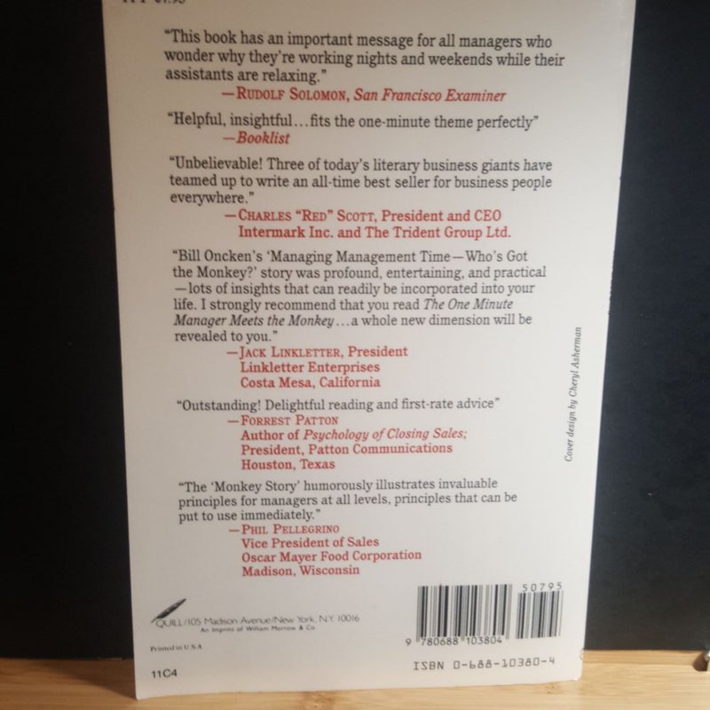 The one minute manager meets the monkey by ken blanchard