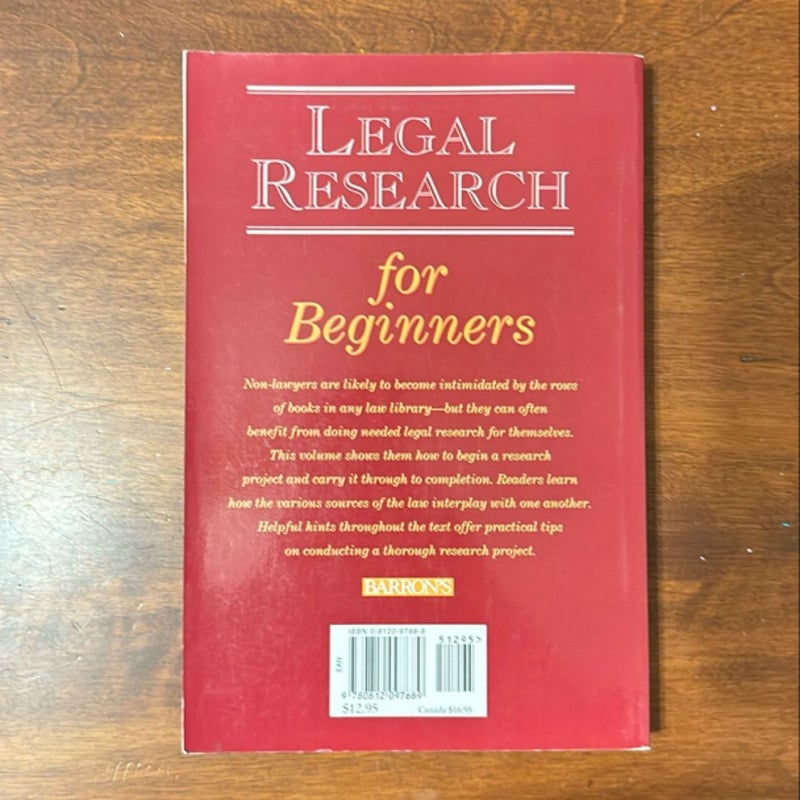 Legal Research for Beginners