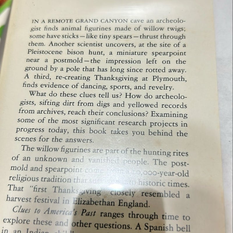 Clues to America’s past Clues to America’s past