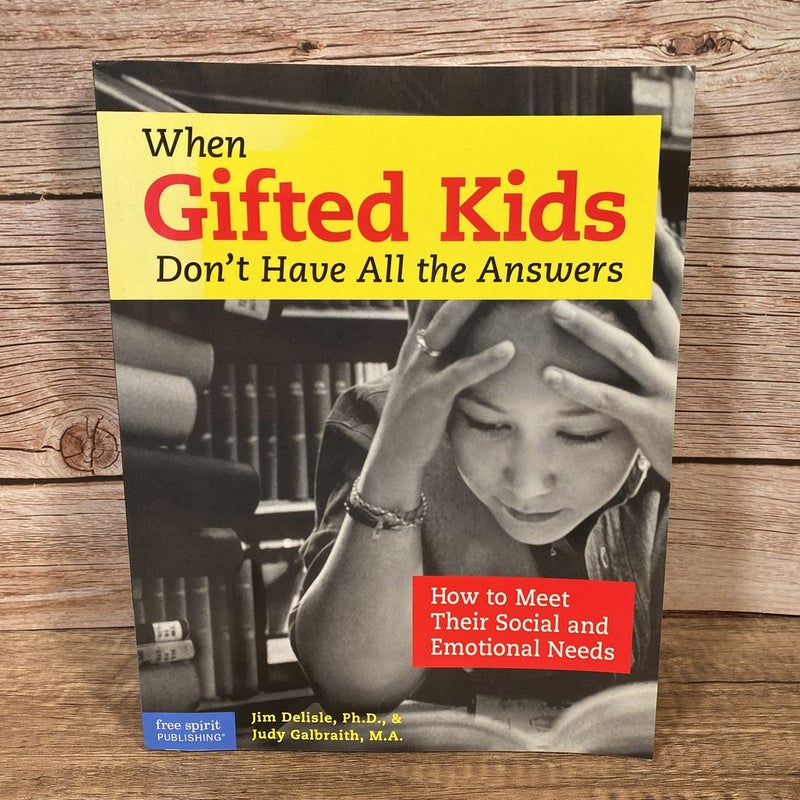 When Gifted Kids Don't Have All the Answers