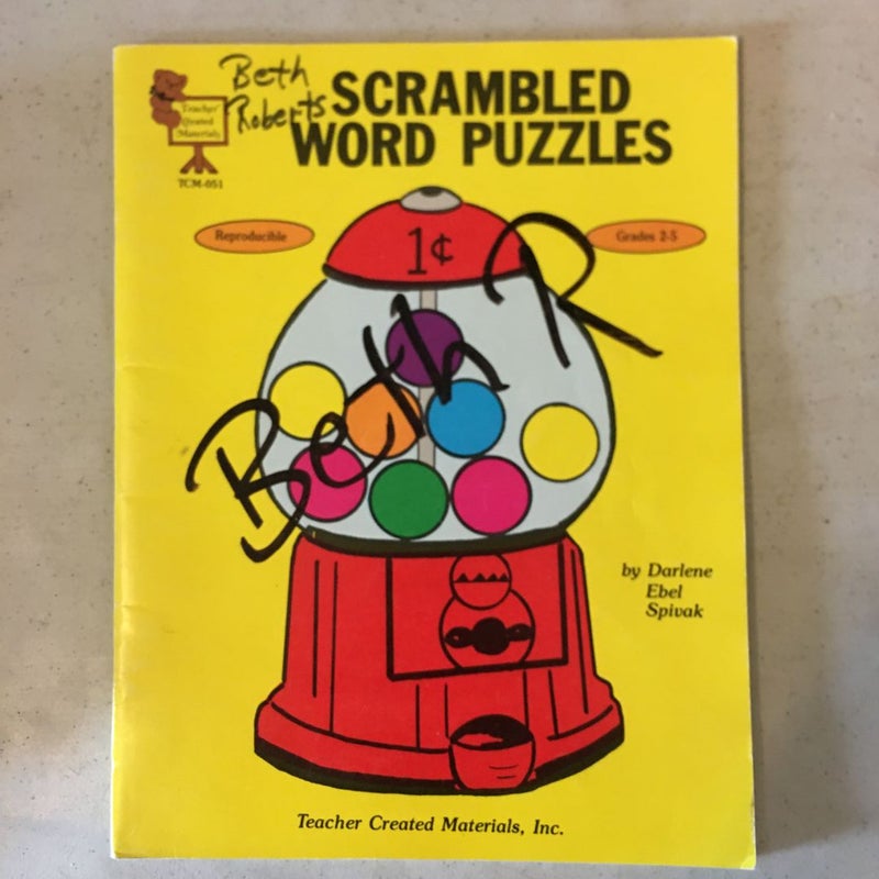 Scrambled Word Puzzles Teacher Aids