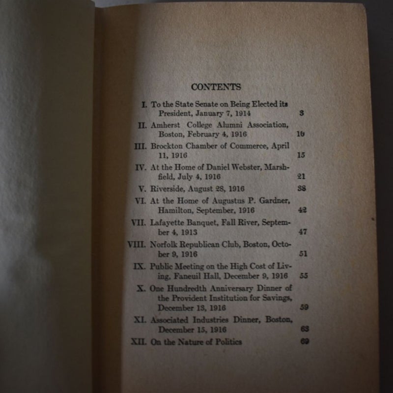 Have Faith In Massachusetts and The Autobiography Of Calvin Coolidge