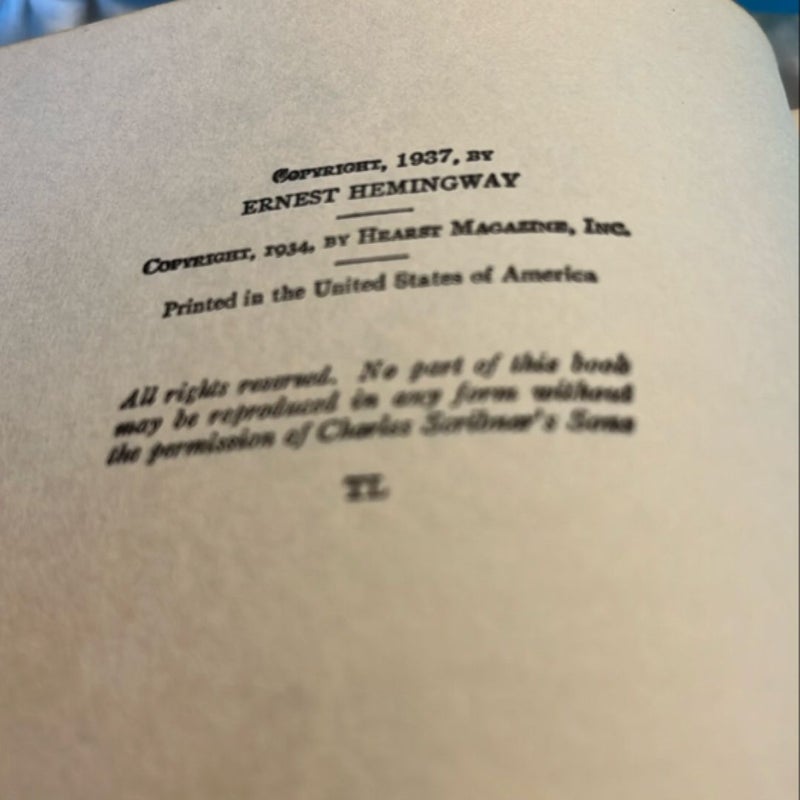 To Have and Have Not