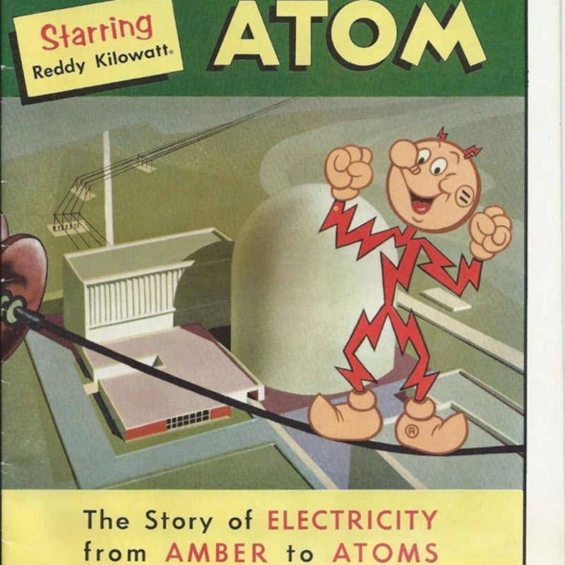 THE MIGHTY ATOM RARE REDDY KILOWATT GIVEAWAY PROMO 1966 VARIANT 1st PRINT