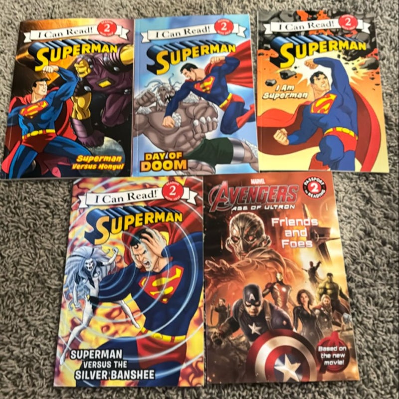 Superman and Avengers I Can Read Level 2