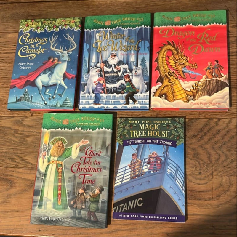 Lot of 5 Magic Tree House Books