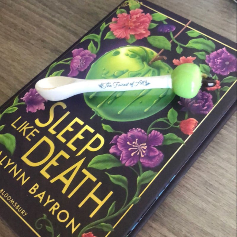 Sleep like Death ceramic apple spoon 