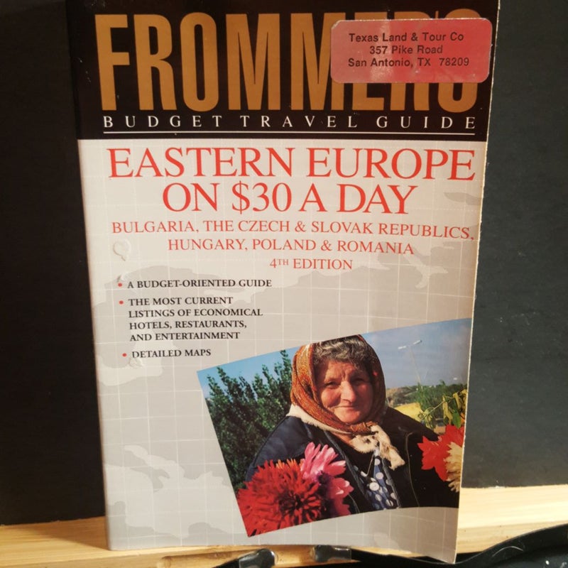 Frommer's budget Travel guide Eastern Europe on $30 a day