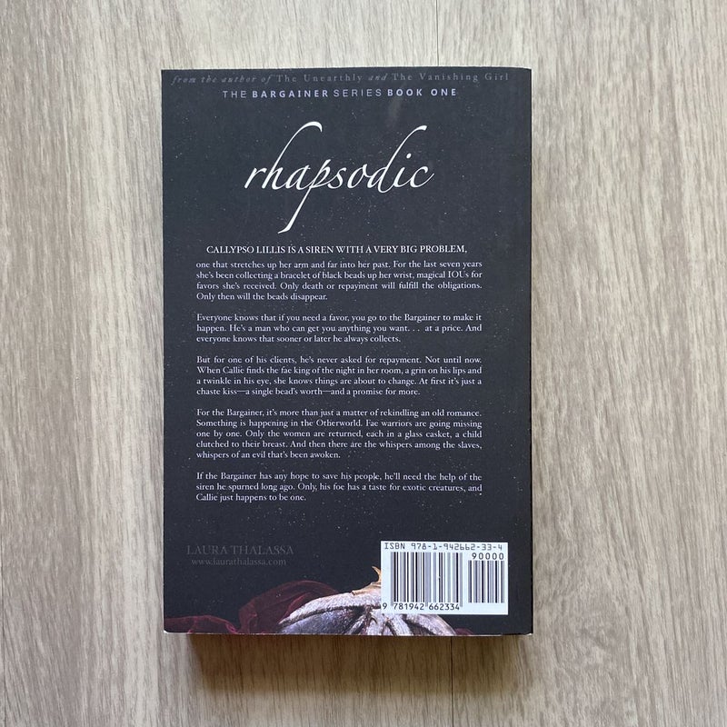 Rhapsodic *Out of Print Indie Cover* (the Bargainers Book 1)