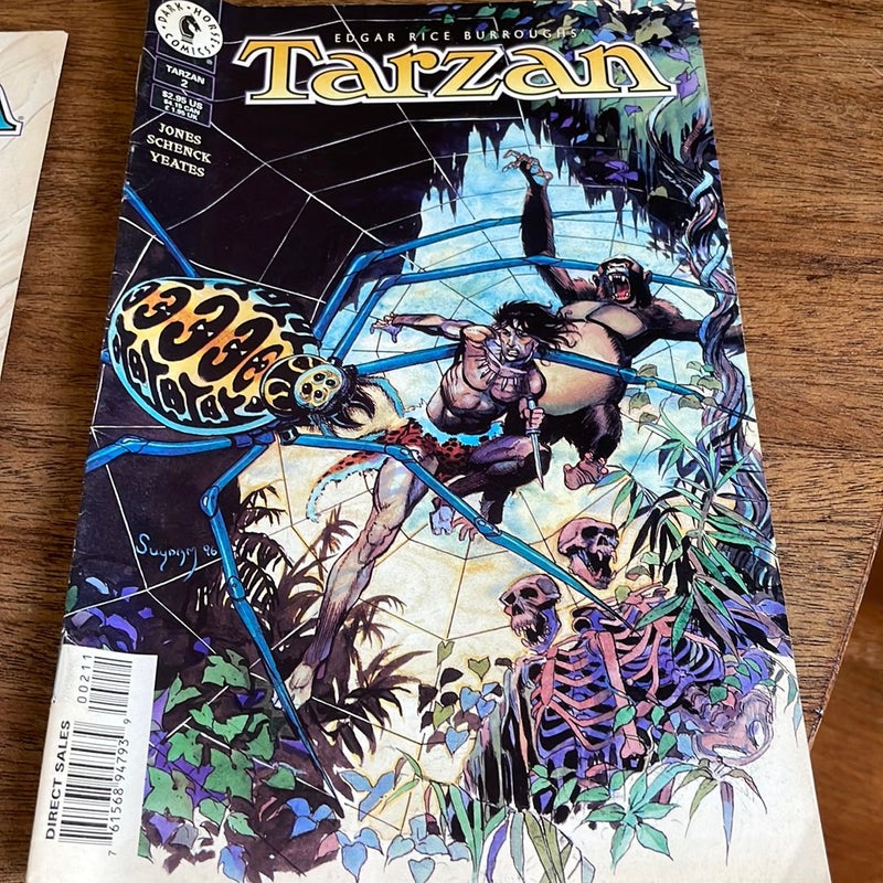 Tarzan 2 & 3 Dark Horse comics 