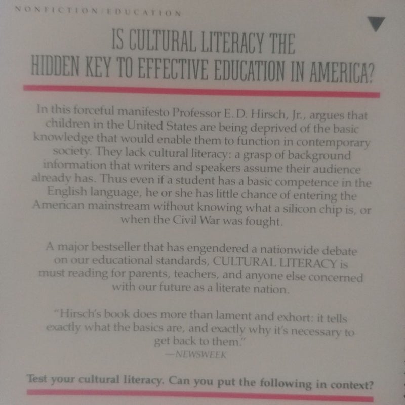 Cultural Literacy