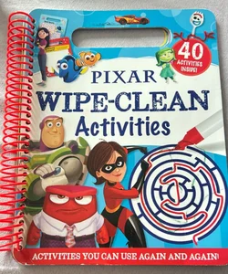 Pixar Wipe-Clean Activities  - Marker Included 