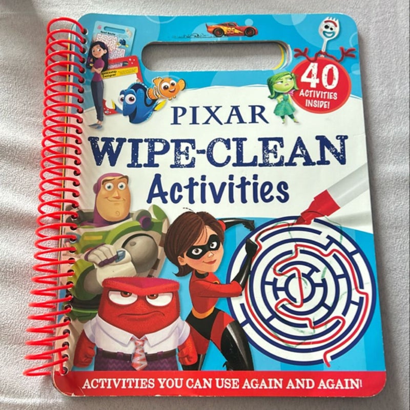 Pixar Wipe-Clean Activities  - Marker Included 