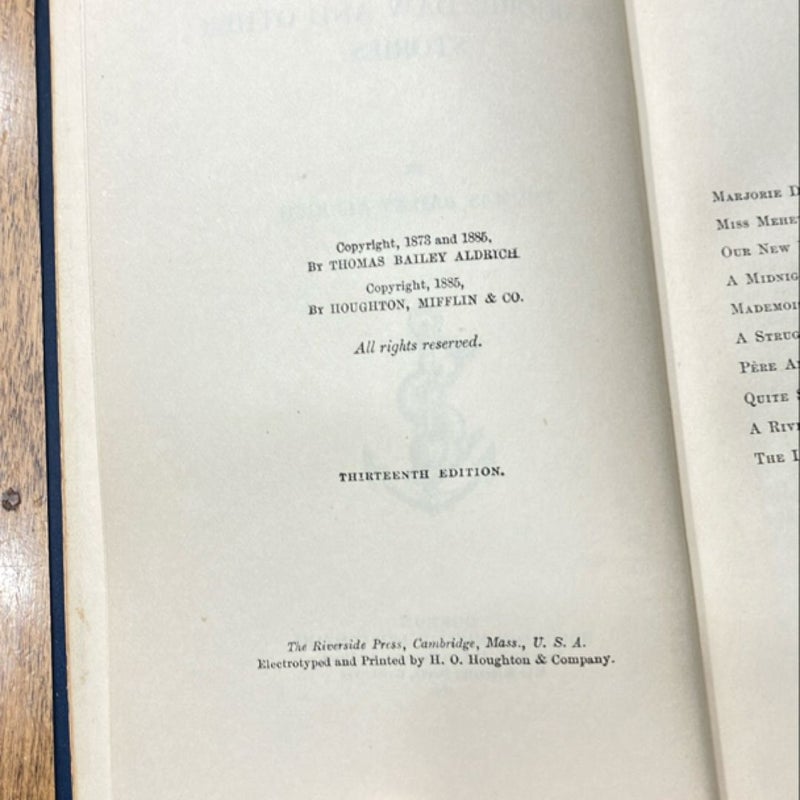 Marjorie Daw and Other Stories (1891)