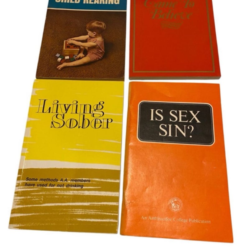 Lot Of 4 Came to Believe Is Sex Sin Living Sober