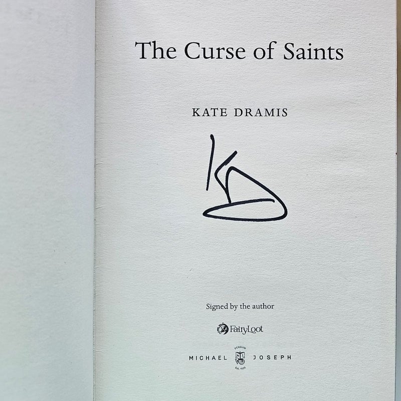 Fairyloot The Curse of Saints Signed Exclusive Edition