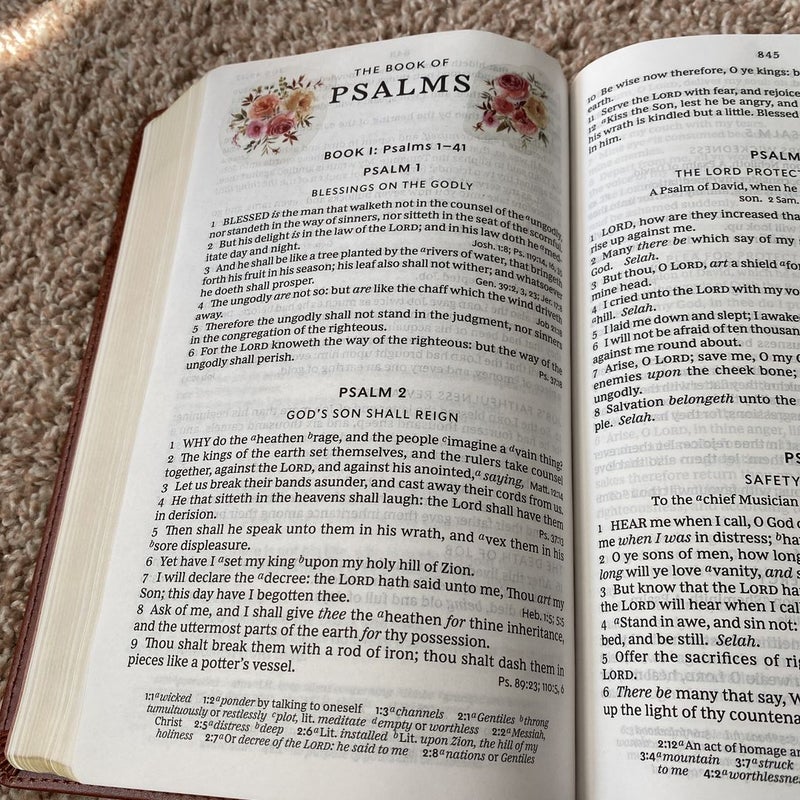 KJV Single Column Large Print Personal Size Reference Bible