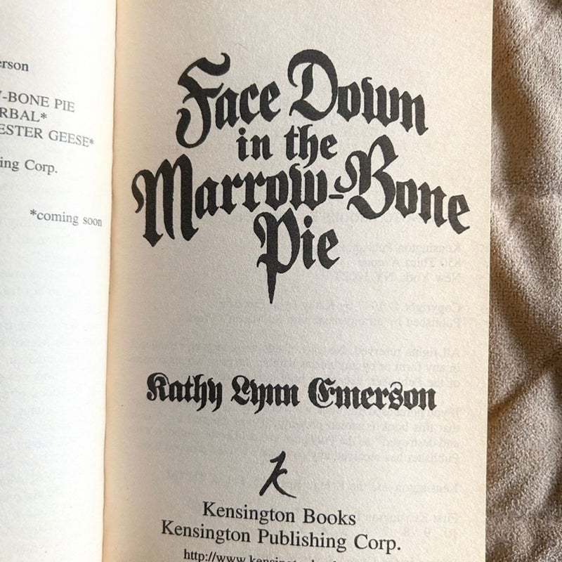 Face down in the Marrow-Bone Pie  1325