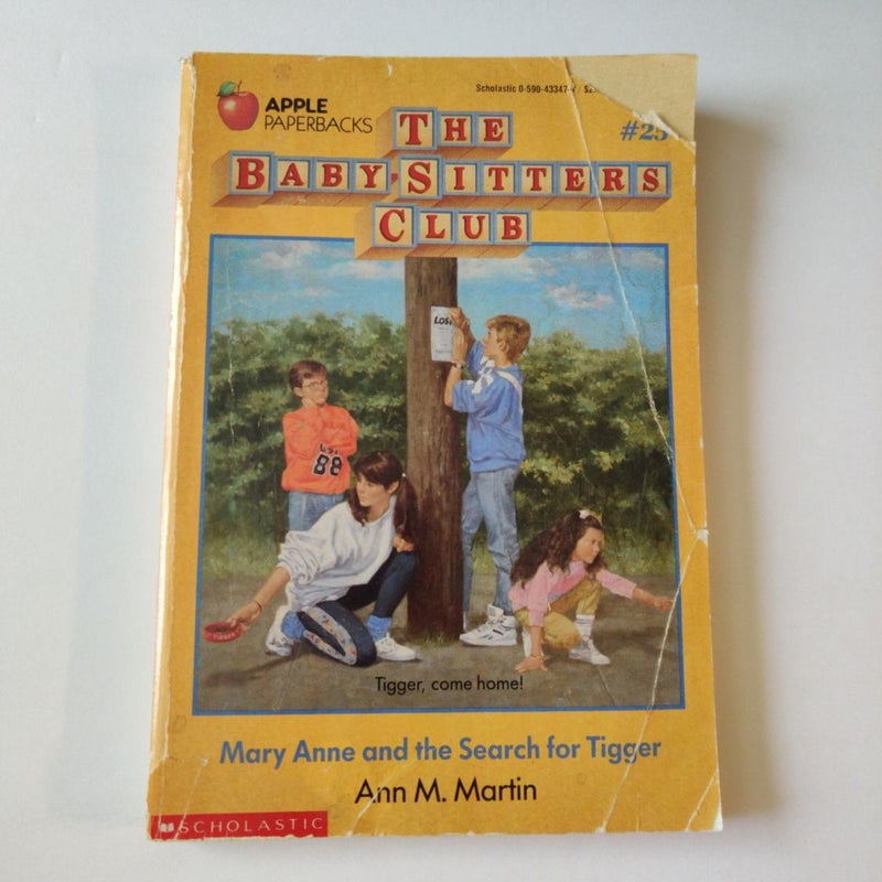 The Babysitters Club #25 Mary Anne And The Search For Tigger