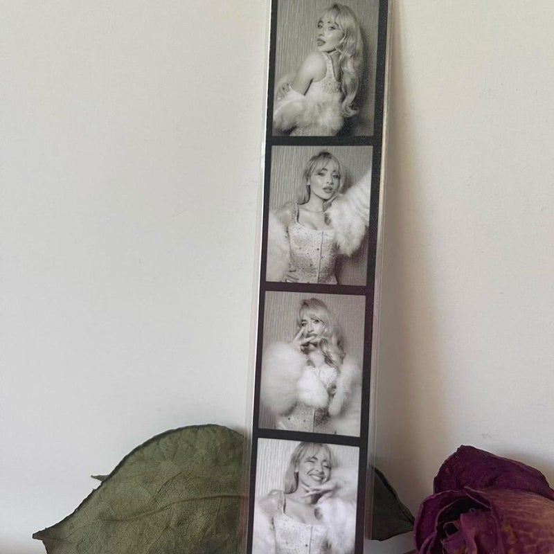 Sabrina Carpenter mini photobooth strip bookmark