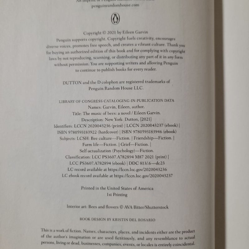 The Music of Bees (First Printing)
