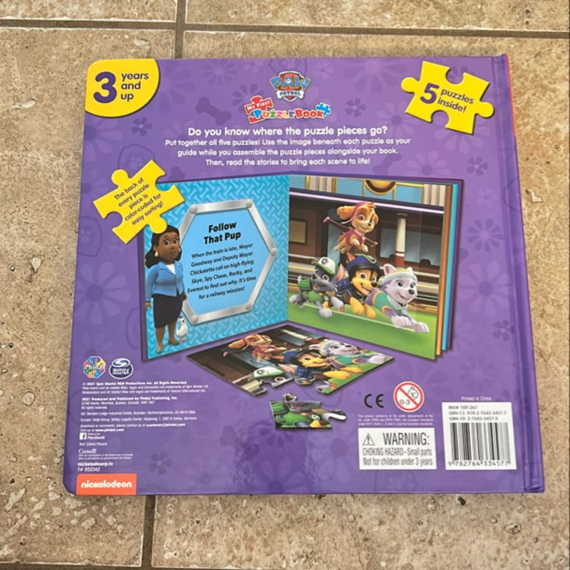 Nick Paw Patrol Girls My First Puzzle Book