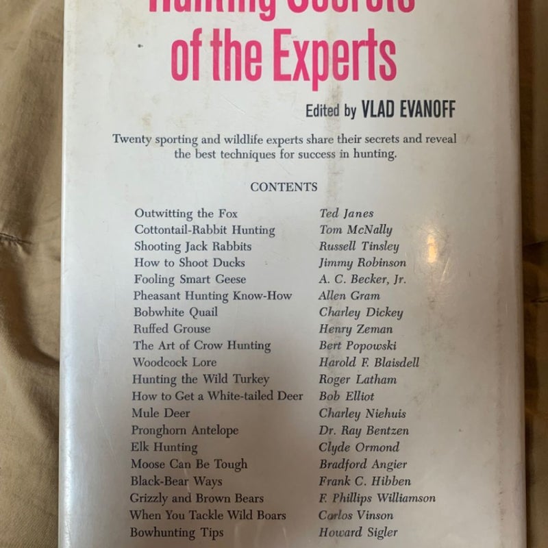 Hunting Secrets of the Experts