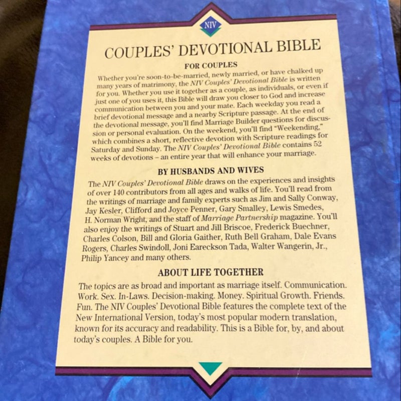 Couples' Devotional Bible