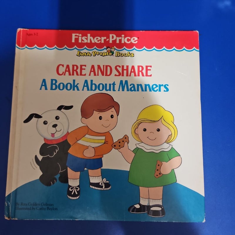 Fisher Price Little People Care and Share A Book About Manners