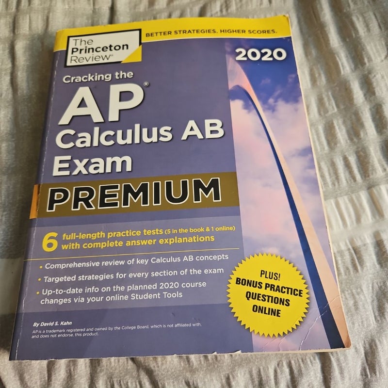 Cracking the AP Calculus AB Exam 2020, Premium Edition