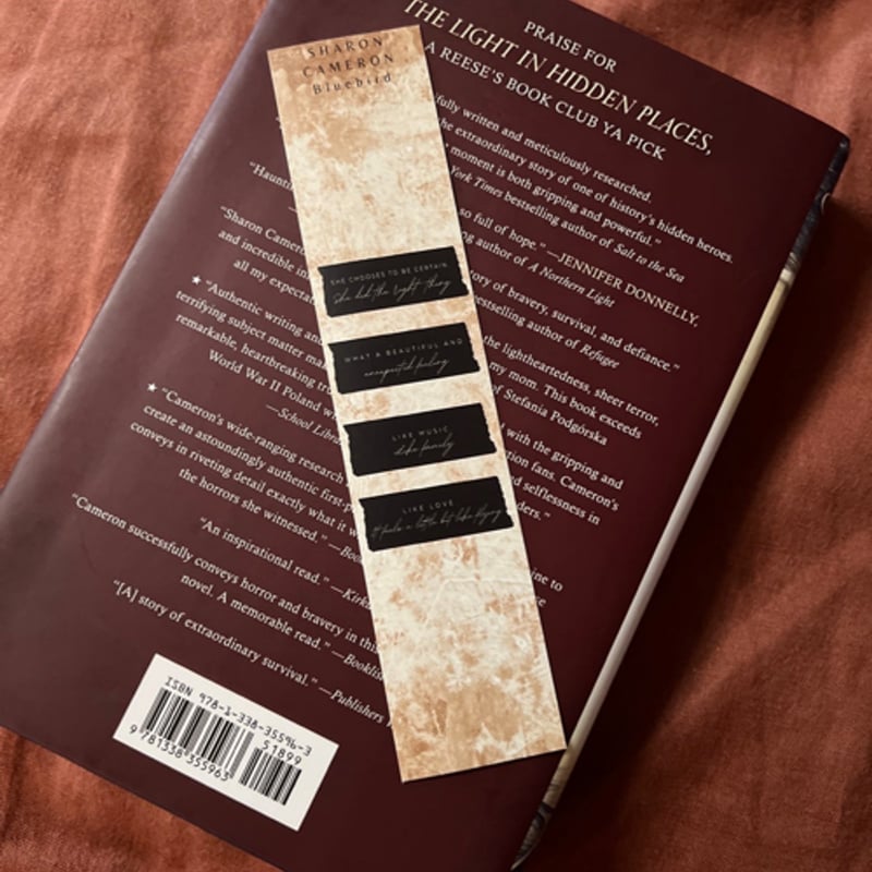 SIGNED Bluebird by Sharon Cameron, Hardcover | Pangobooks