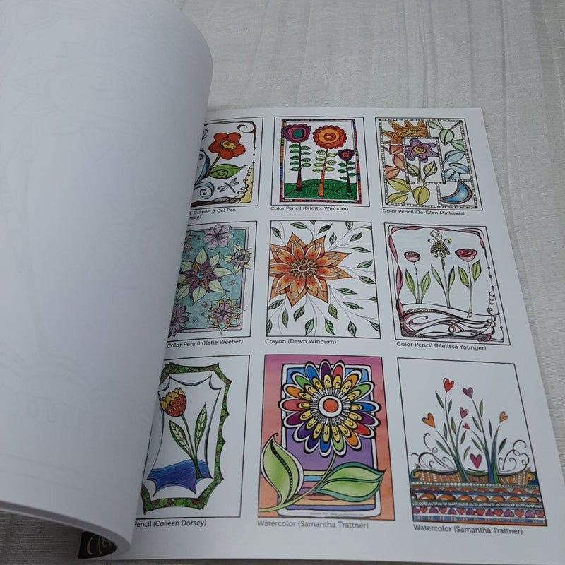 Zenspirations Coloring Book Flowers