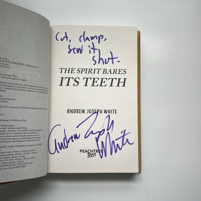 *Signed with Quotes* The Spirit Bares Its Teeth