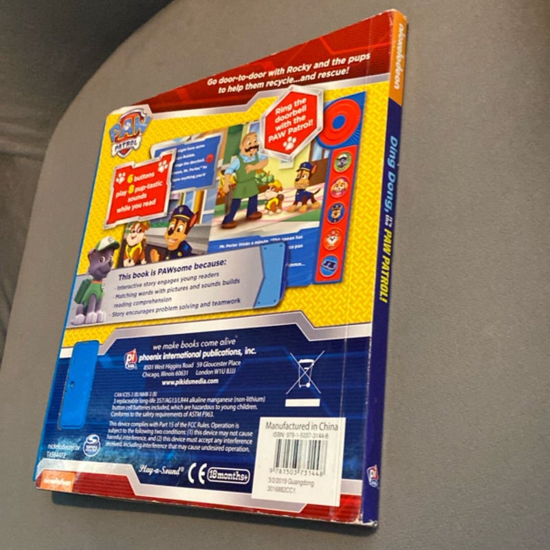 Nickelodeon PAW Patrol: Ding Dong, It's the PAW Patrol! Sound Book