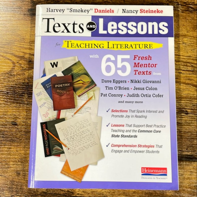 Texts and Lessons for Teaching Literature