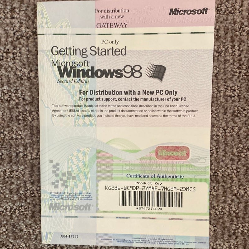 Getting Started - Microsoft Windows 98