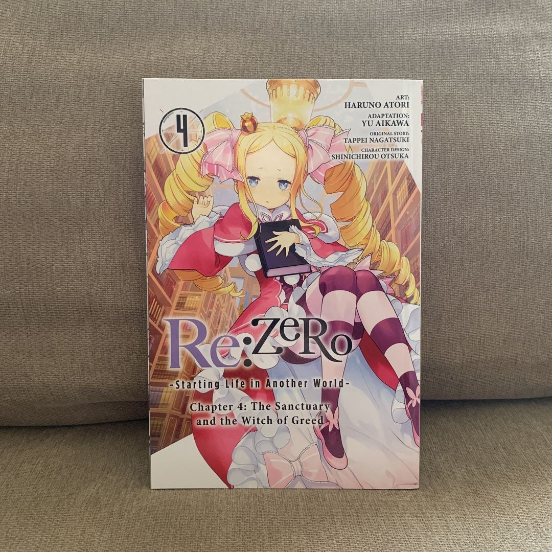 Re:ZERO -Starting Life in Another World-, Chapter 4: the Sanctuary and the  Witch of Greed, Vol. 4 (manga) by Shinichirou Otsuka, Tappei Nagatsuki,  Haruno Atori, Yu Aikawa, Viet Phuong Vu, Jeremiah Bourque