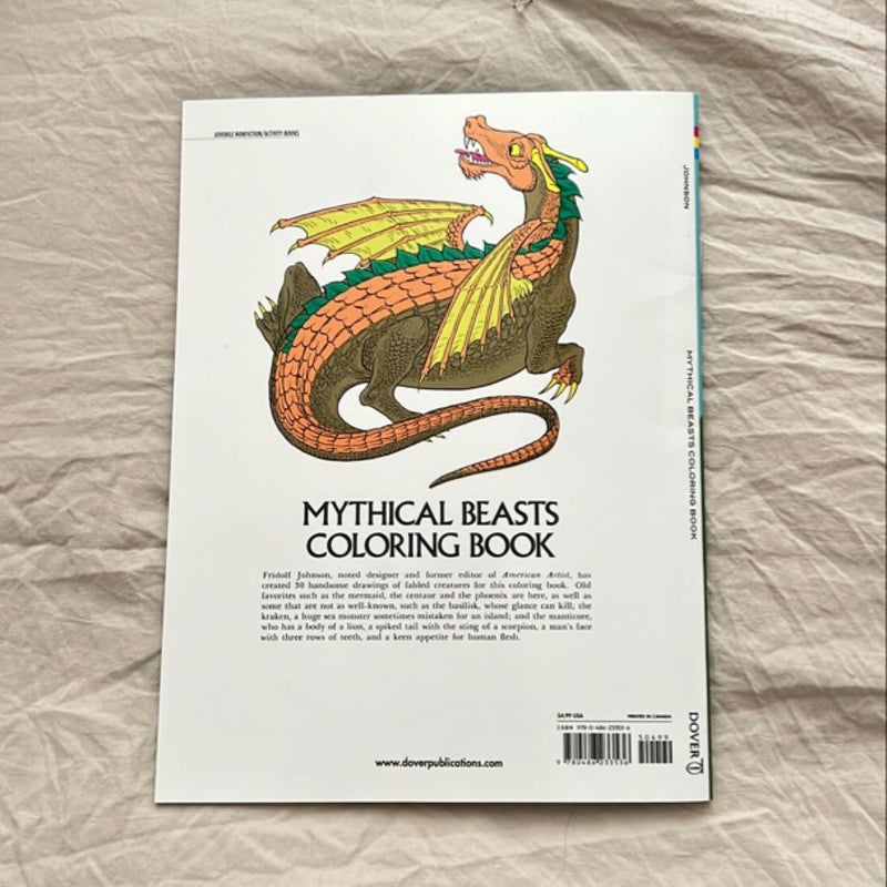 Mythical Beasts Coloring Book