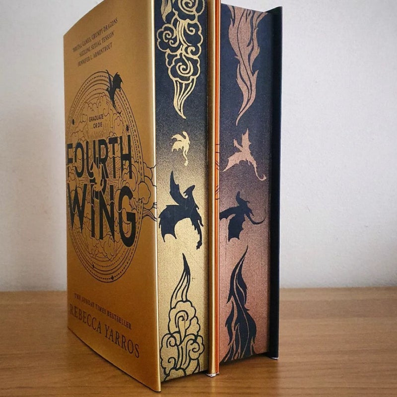Fourth Wing/Iron Flame custom sprayed edges by Rebecca